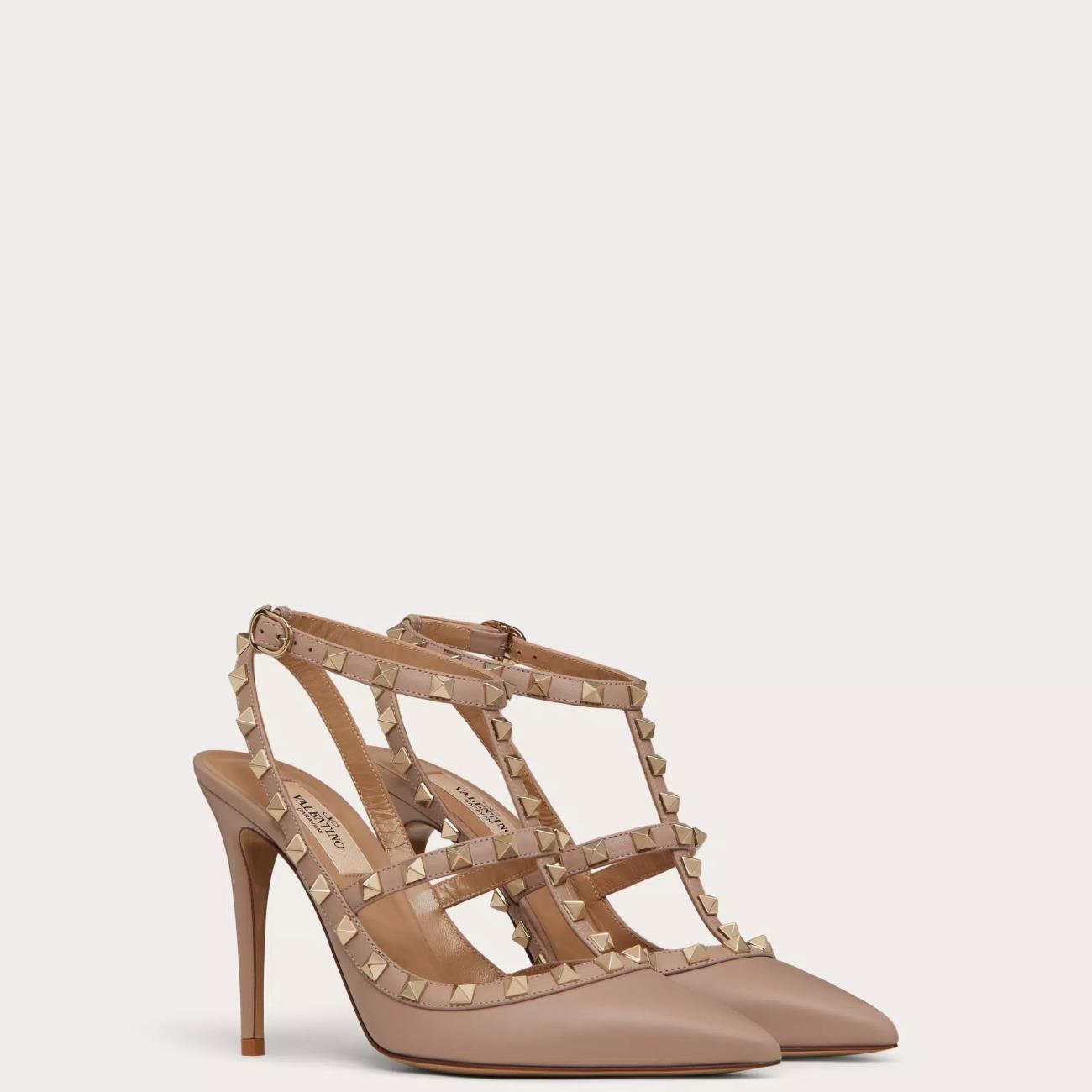 ROCKSTUD STRAP PUMPS 100MM 
