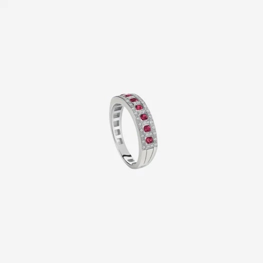 Damiani Belle Epoque Diamonds Ruby Ring White Gold