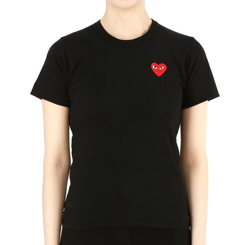Red Heart Wappen Short Sleeve Tee BLACK