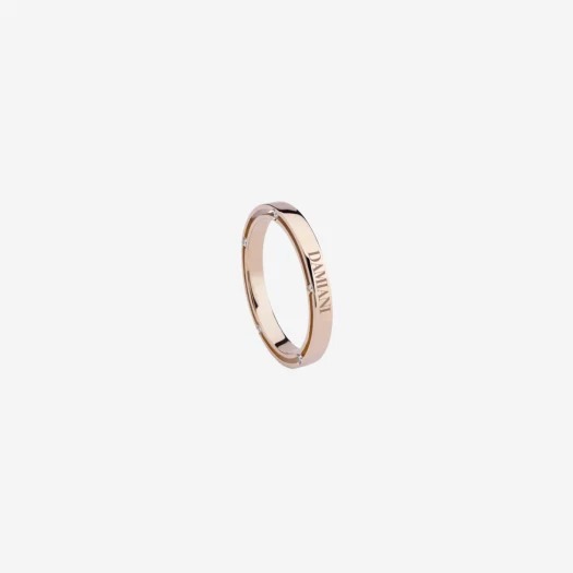 Damiani D.Side Diamonds Wedding Band Pink Gold