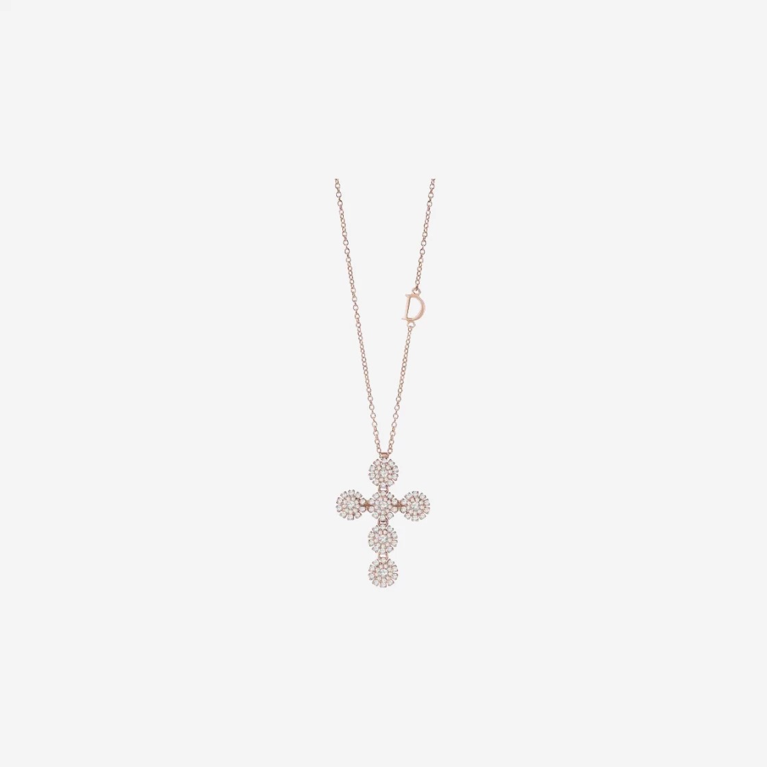 Damiani Margherita Diamonds Necklace Pink Gold