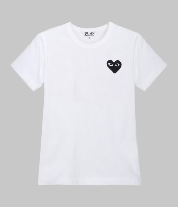 Black Heart Wappen Short Sleeve Tee white