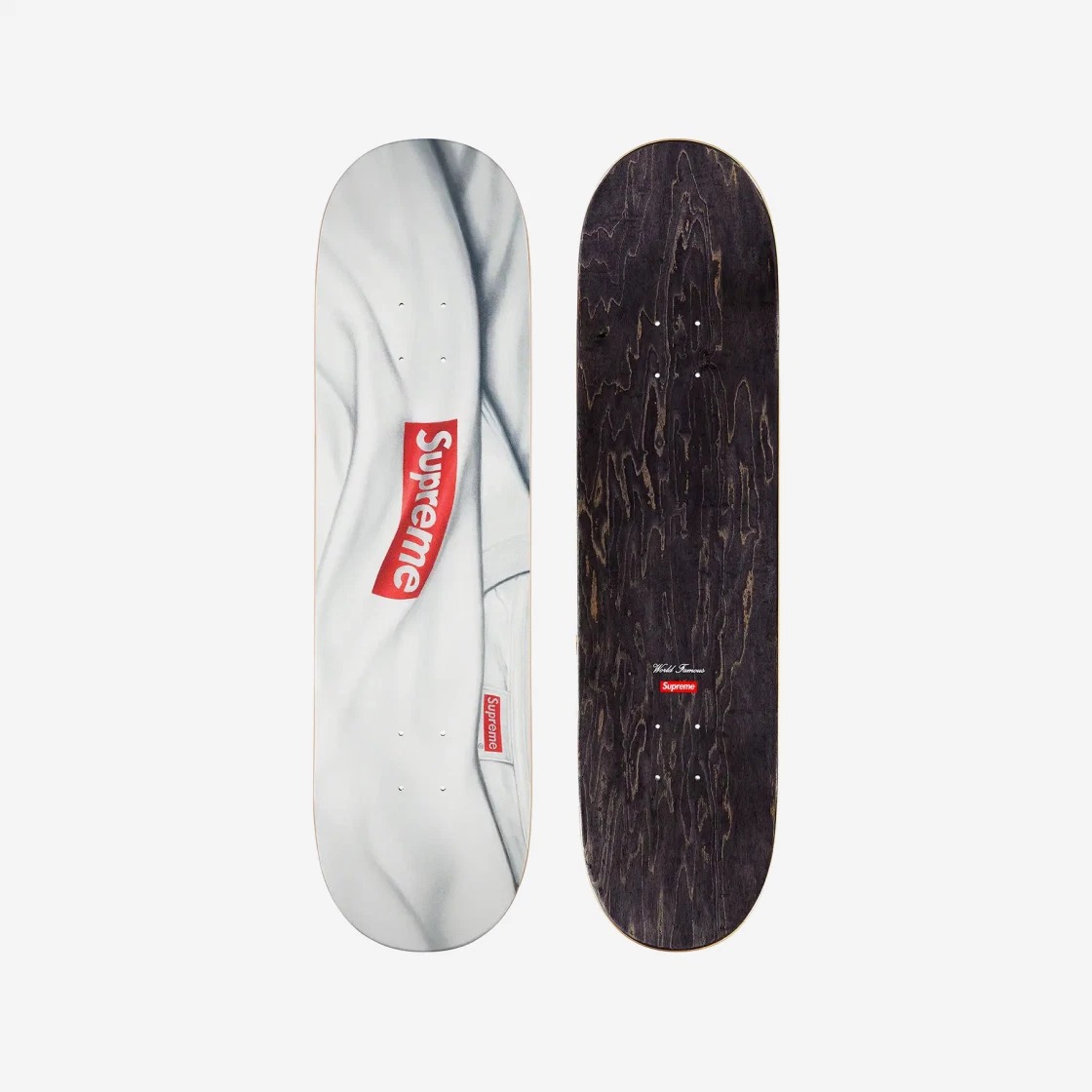 Supreme Box Logo T-Shirt Skateboard Deck White - 22FW