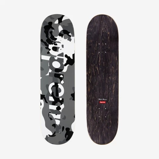 Supreme Camo Logo Skateboard Deck Snow Camo - 20FW