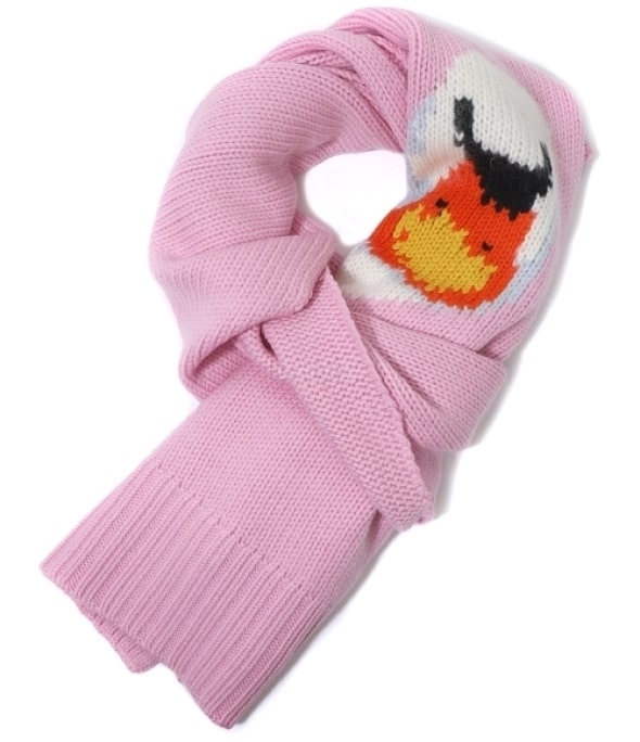 SWAN SCARF light pink