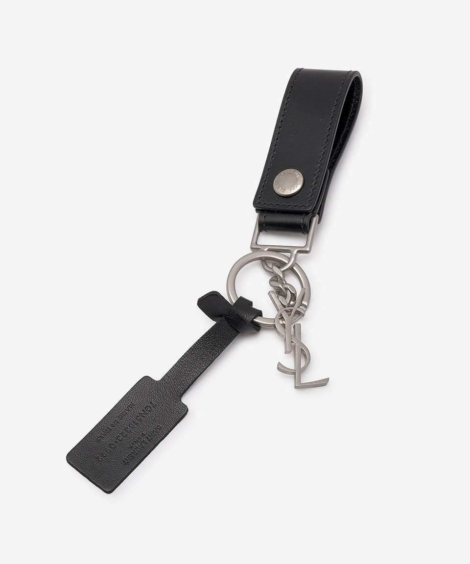 Common Monogram Keyring - Black
