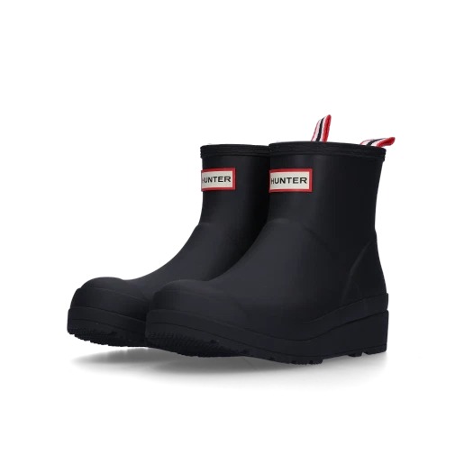 Hunter Play Short Rain Boots Black