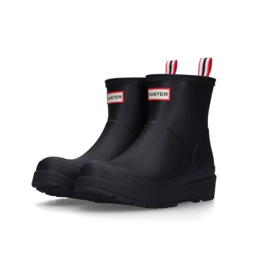 Hunter Play Short Rain Boots Black