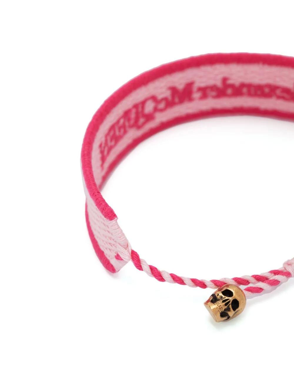 Skull Logo Fabric Bracelet