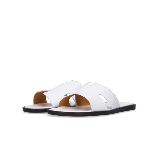 Hermes Izmir Sandal Calfskin & Blanc