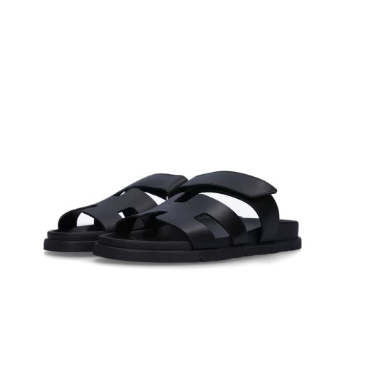 Hermes Chypre Sandal Calfskin & Noir