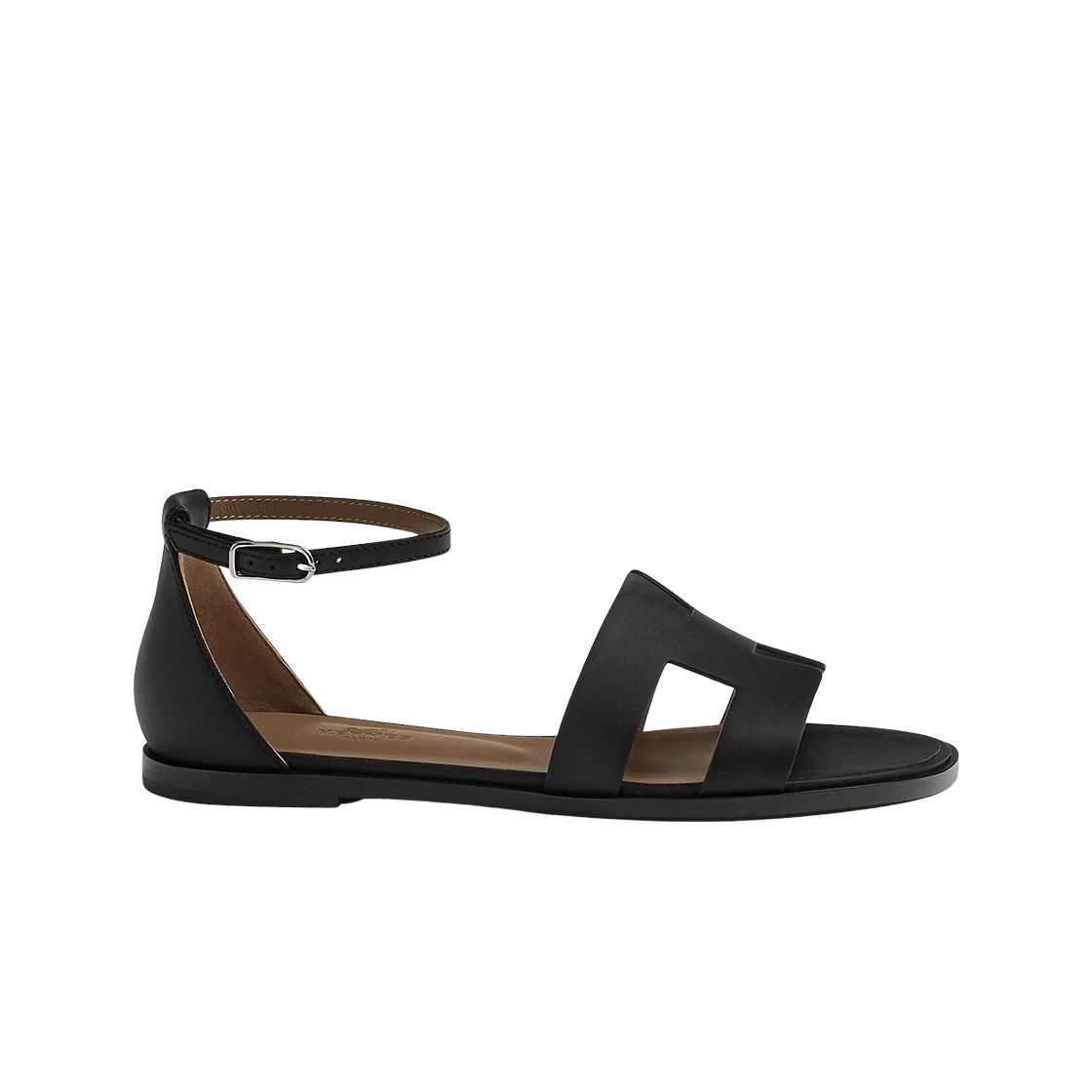 Hermes Santorini Sandal Calfskin & Noir