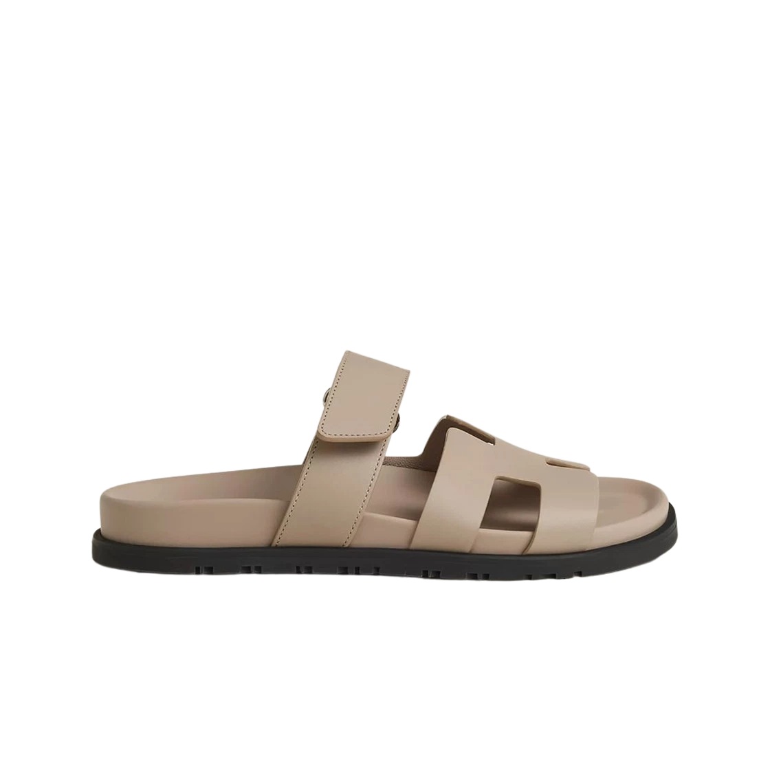 Hermes Chypre Sandal Calfskin & Beige Mastic