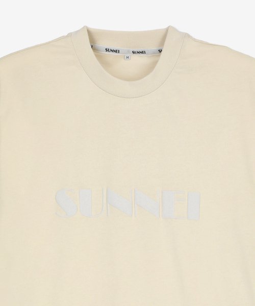 Women's classic logo print short sleeve T-shirt - light beige
