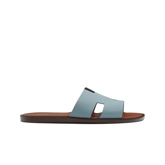 Hermes Izmir Sandal Epsom & Gris Antarctique Amourette