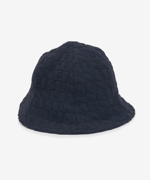 Common Embossed Logo Bucket Hat - Dark Navy 