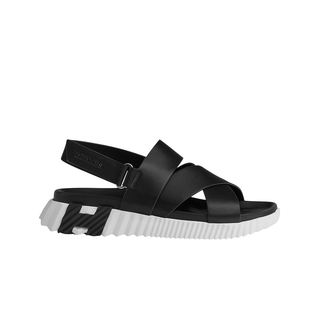 Hermes Electric Sandal Calfskin & Noir