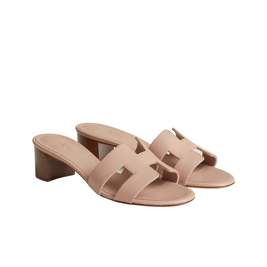 Hermes Oasis Sandal Calfskin & Beige Nude