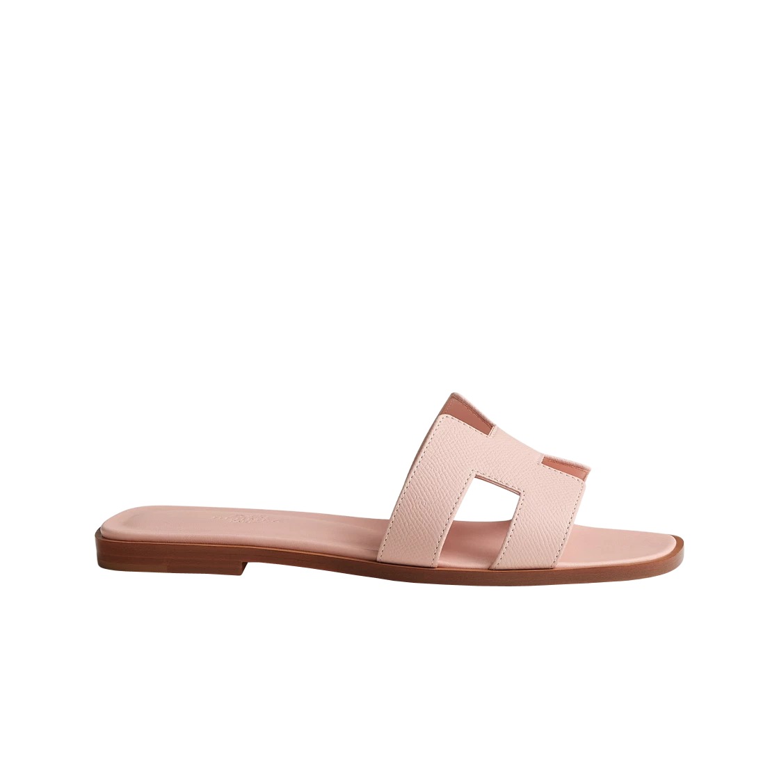 Hermes Oran Sandal Epsom & Rose Pale