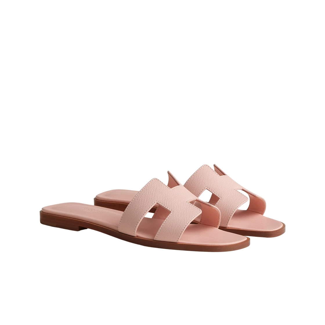 Hermes Oran Sandal Epsom & Rose Pale