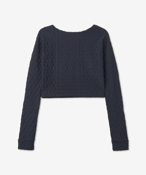 Women's cropped knit - dark navy