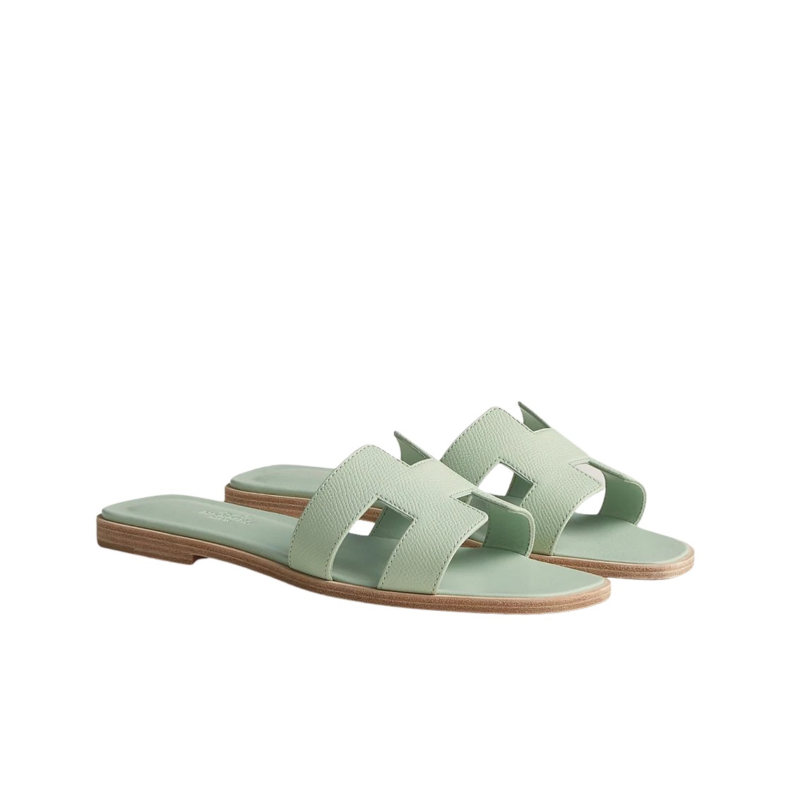 Hermes Oran Sandal Epsom & Vert Jade