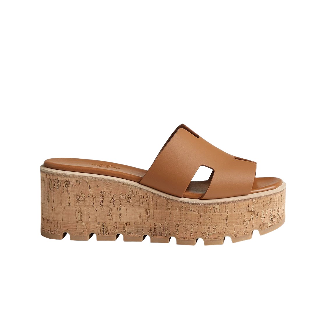Hermes Eze 30 Sandal Calfskin & Naturel