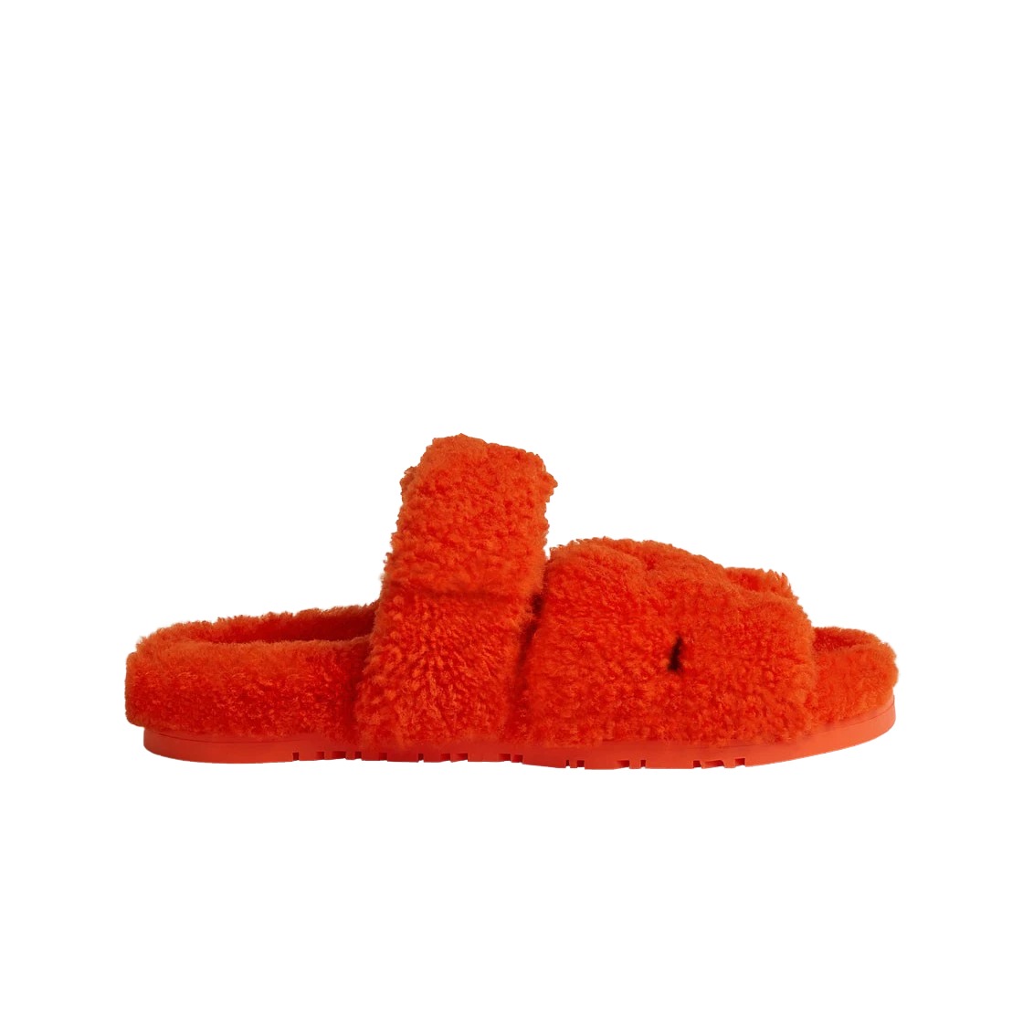 Hermes Chypre Sandal Woolskin & Orange