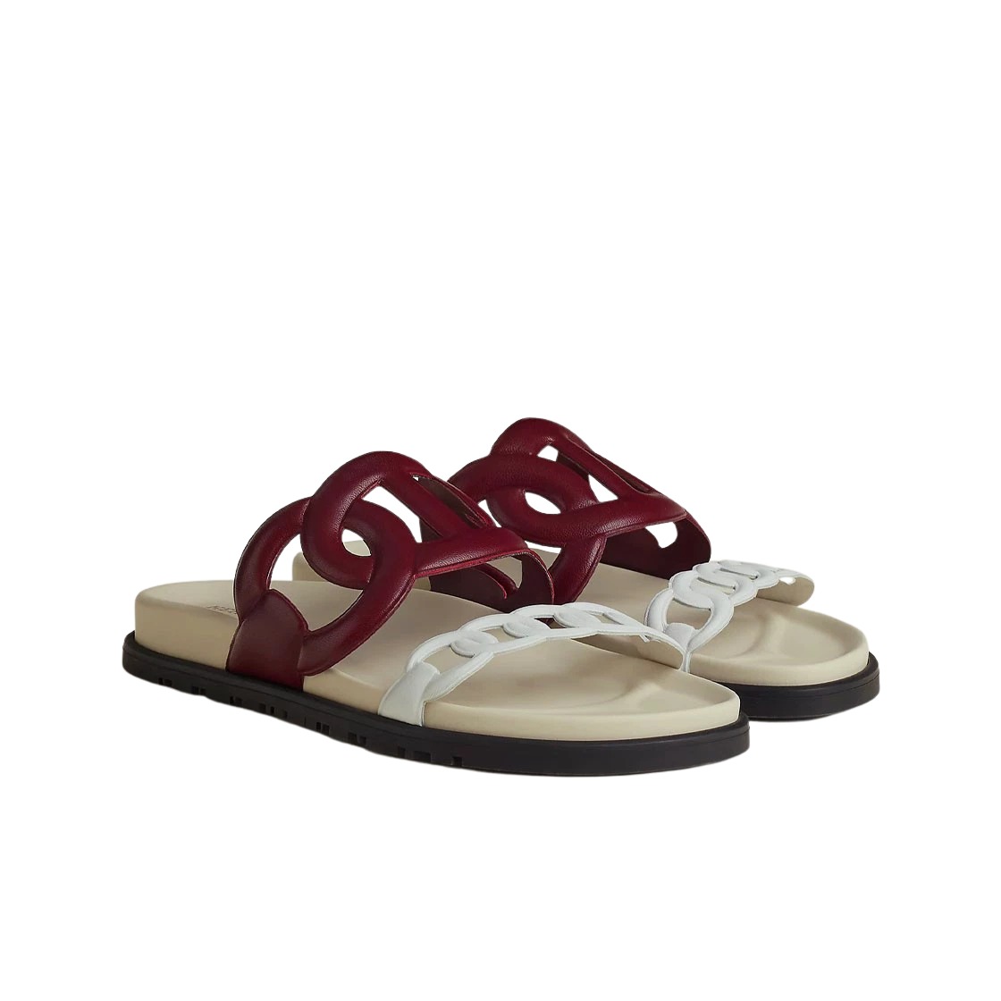 Hermes Extra Sandal Nappa & Rouge Marsala