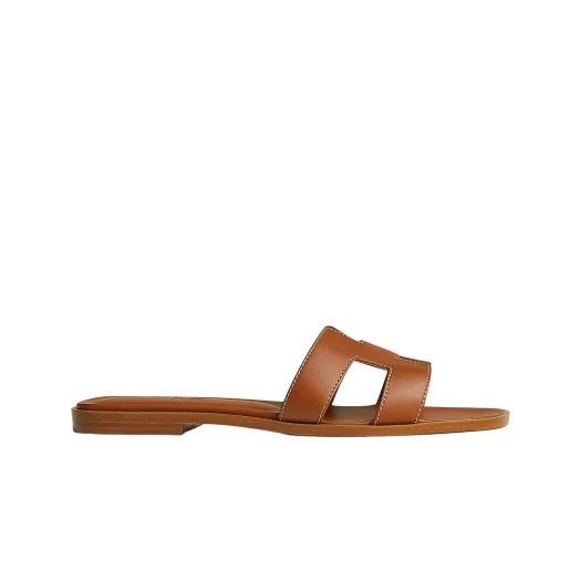 Hermes Izmir Sandal Nappa & Naturel Blanc
