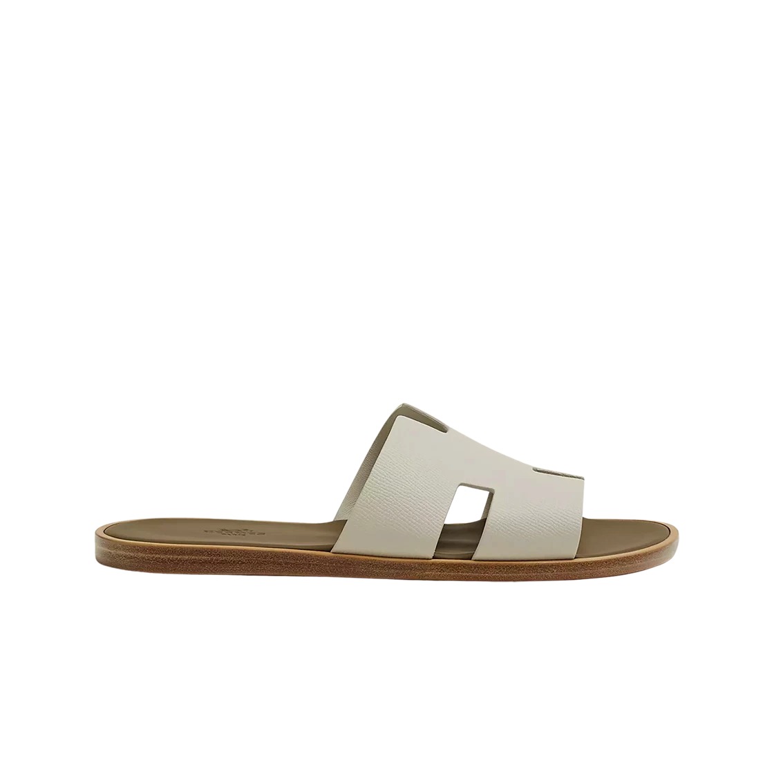 Hermes Izmir Sandal Epsom & Beige Glaise Vert Toundra