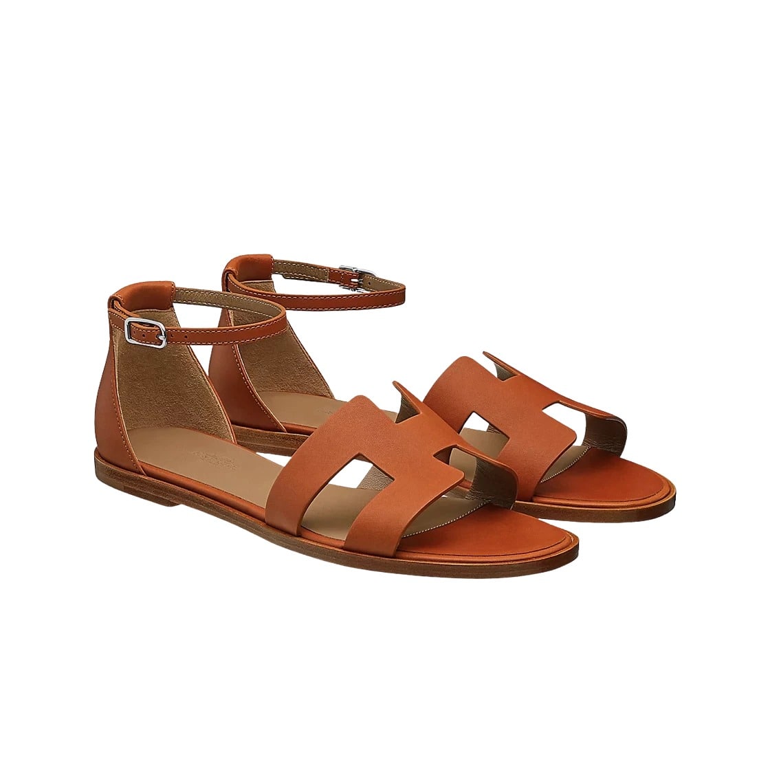  Hermes Santorini Sandal Calfskin & Naturel