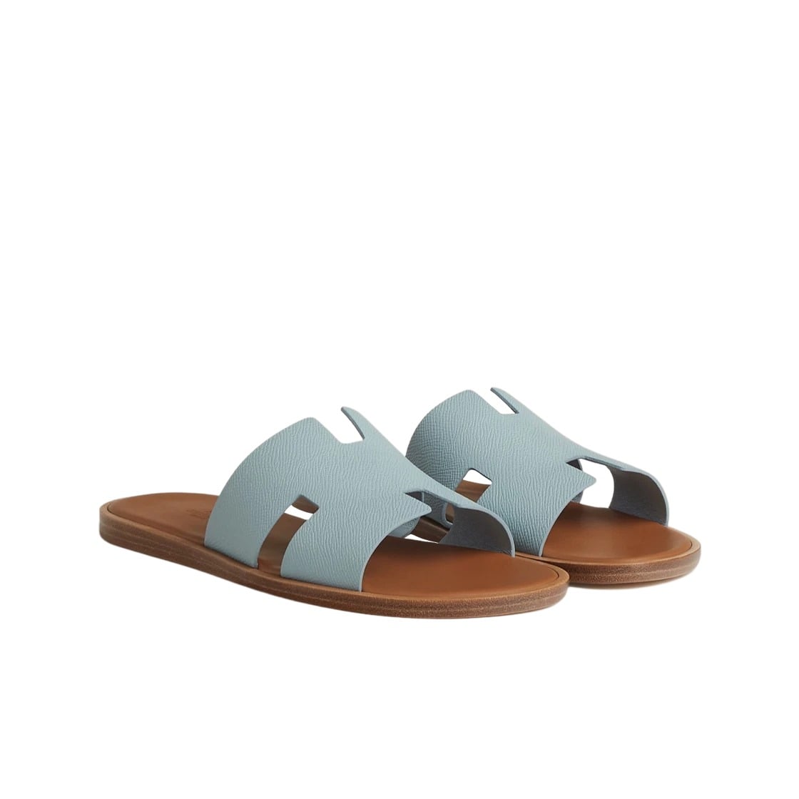 Hermes Izmir Sandal Epsom & Vert Deau Naturel