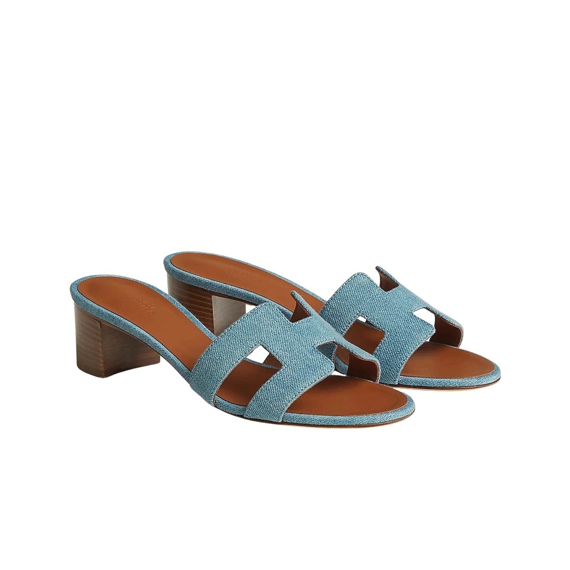 Hermes Oasis Sandal Denim & Bleu Clair