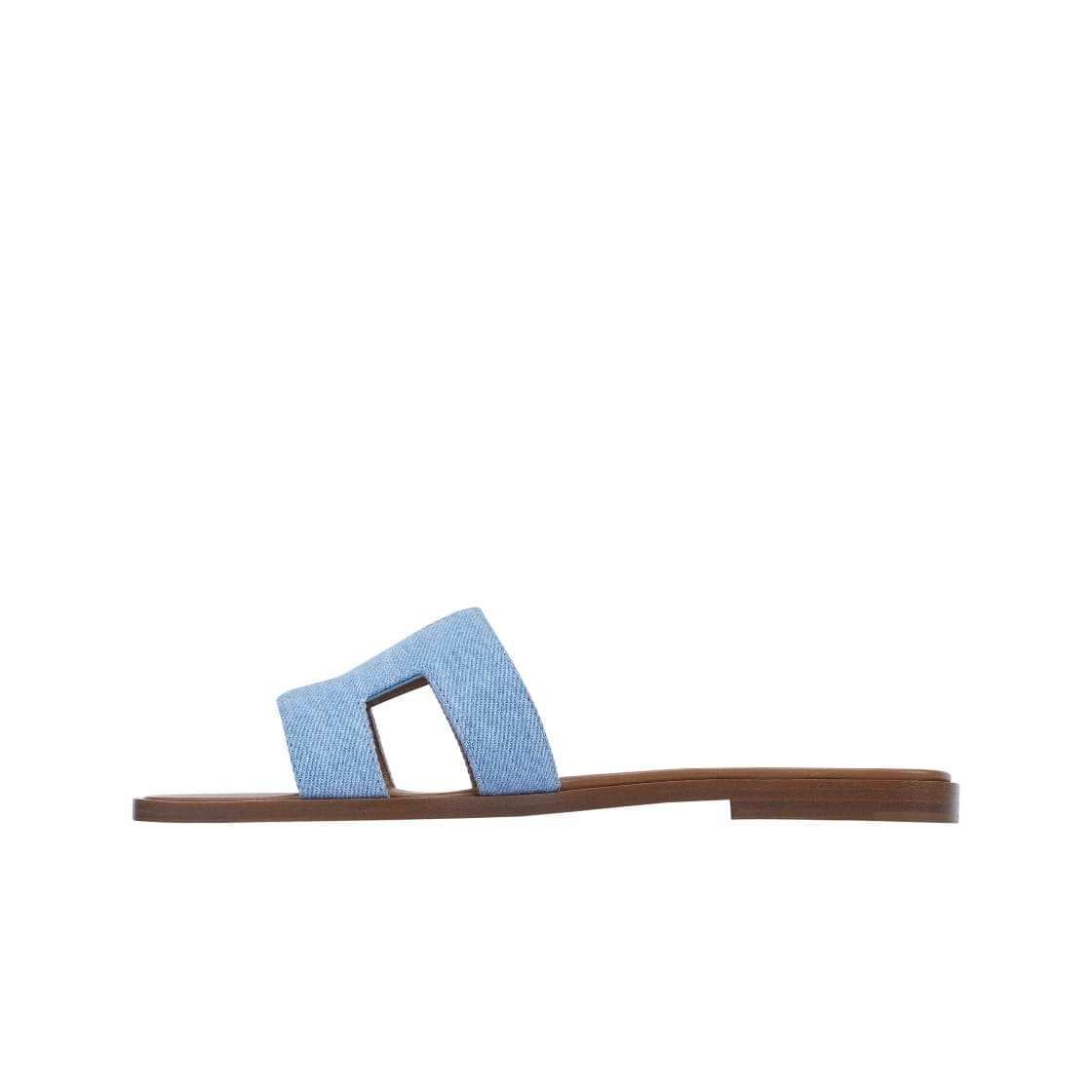 Hermes Oran Sandal Denim & Bleu Clair