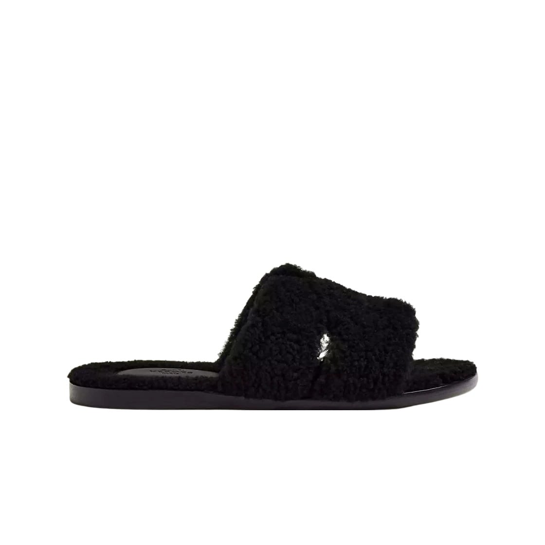 Hermes Izmir Sandal Woolskin & Noir