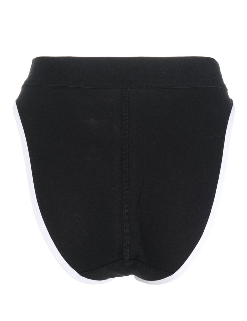 High waisted logo organic cotton panties