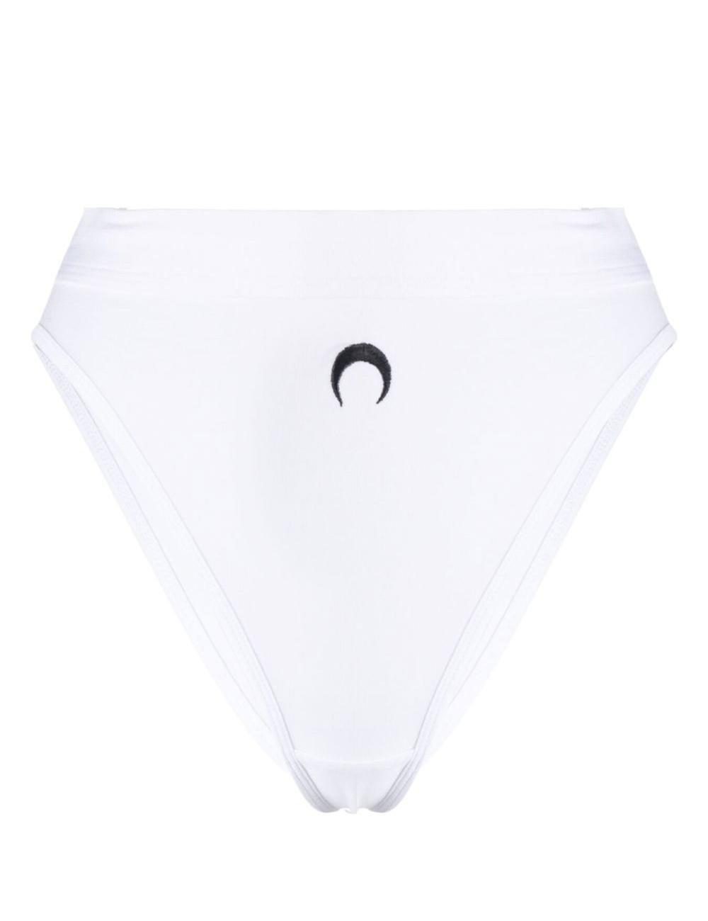 Crescent Moon high-waisted briefs white