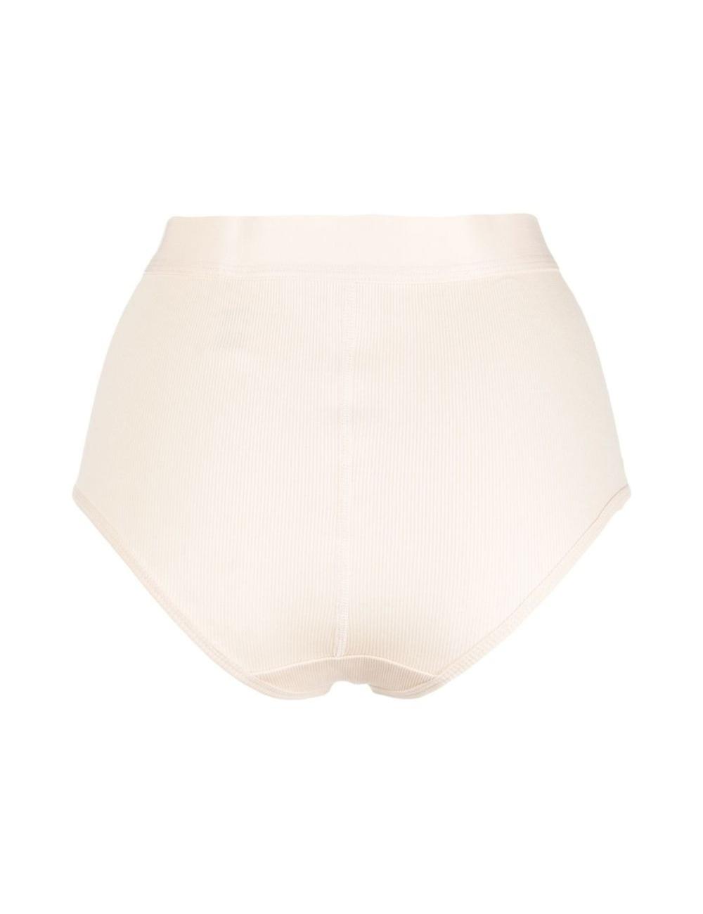 Ribbed organic cotton briefs