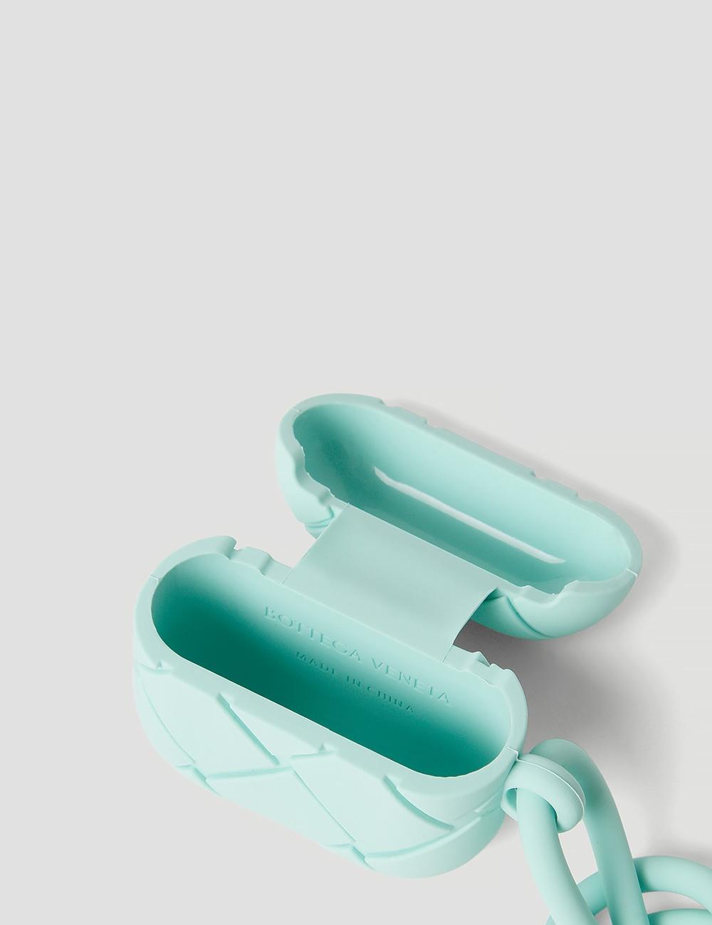 Intreccio rubber silicone AirPods Pro case Celadon