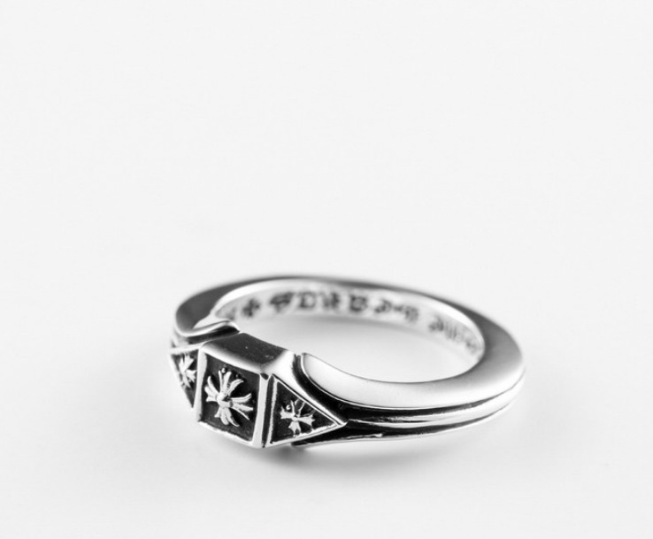 CH cross box band ring