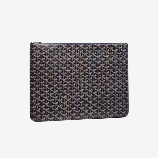 Goyard Sena document case GM navy blue