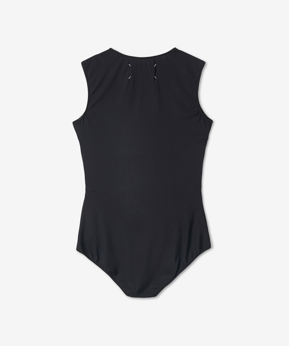 Women's Emoji Logo Bodysuit - Black