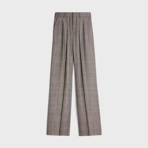 DOUBLE PLEATED TIKSHI PANTS - CHECKED FLANNEL