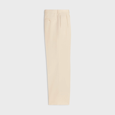 JUDE DOUBLE PLEATED PANTS - SILK PANAMA