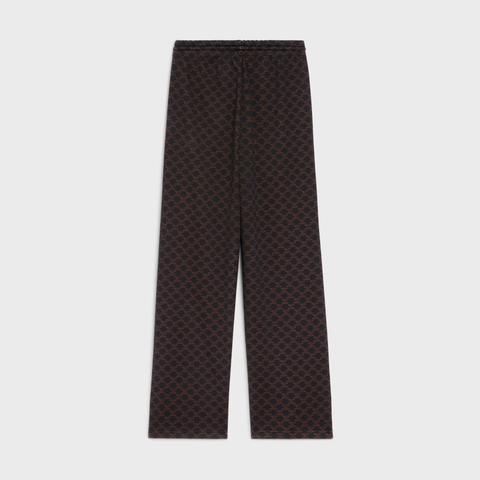 FLARE TRIOMPHE JOGGING PANTS - TECHNICAL JERSEY BLACK/BROWN