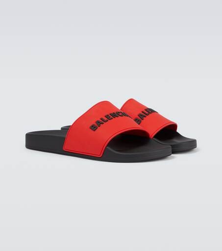 LOGO RUBBER FULL SLIDE SANDALS