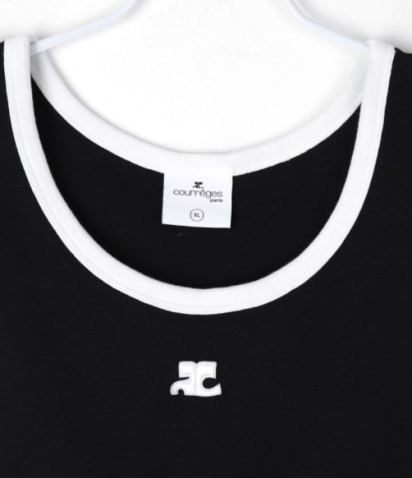 Bumpy contrast tank top