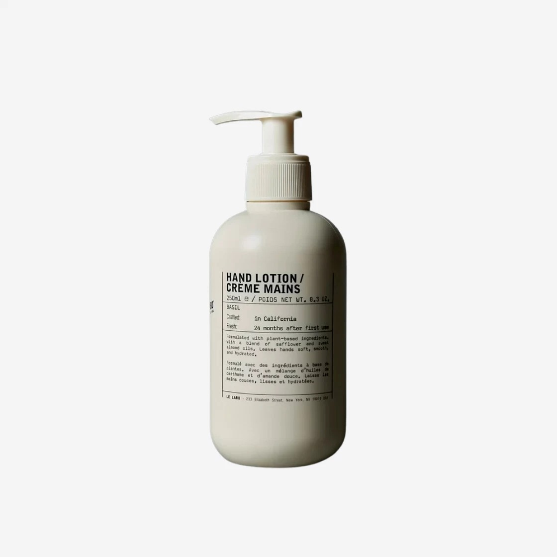 Le Labo Hand Lotion Basil 250ml (Korean Ver.)