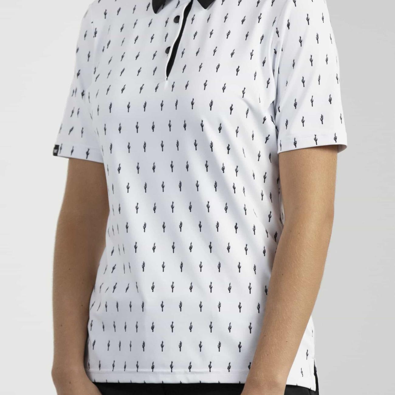 Women's Cactus Print Polo